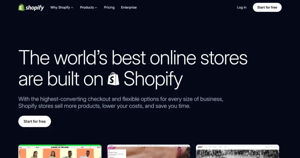 Shopify online store features for e-commerce businesses