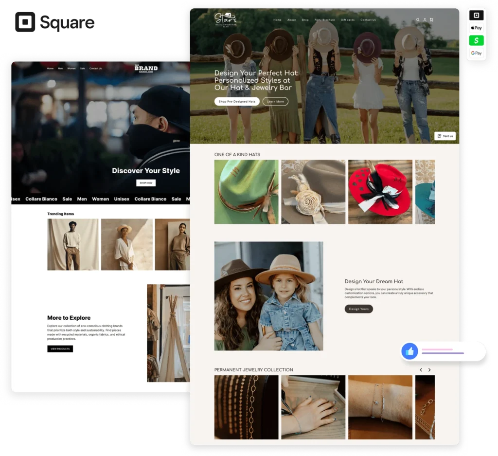 Square Online Website Design